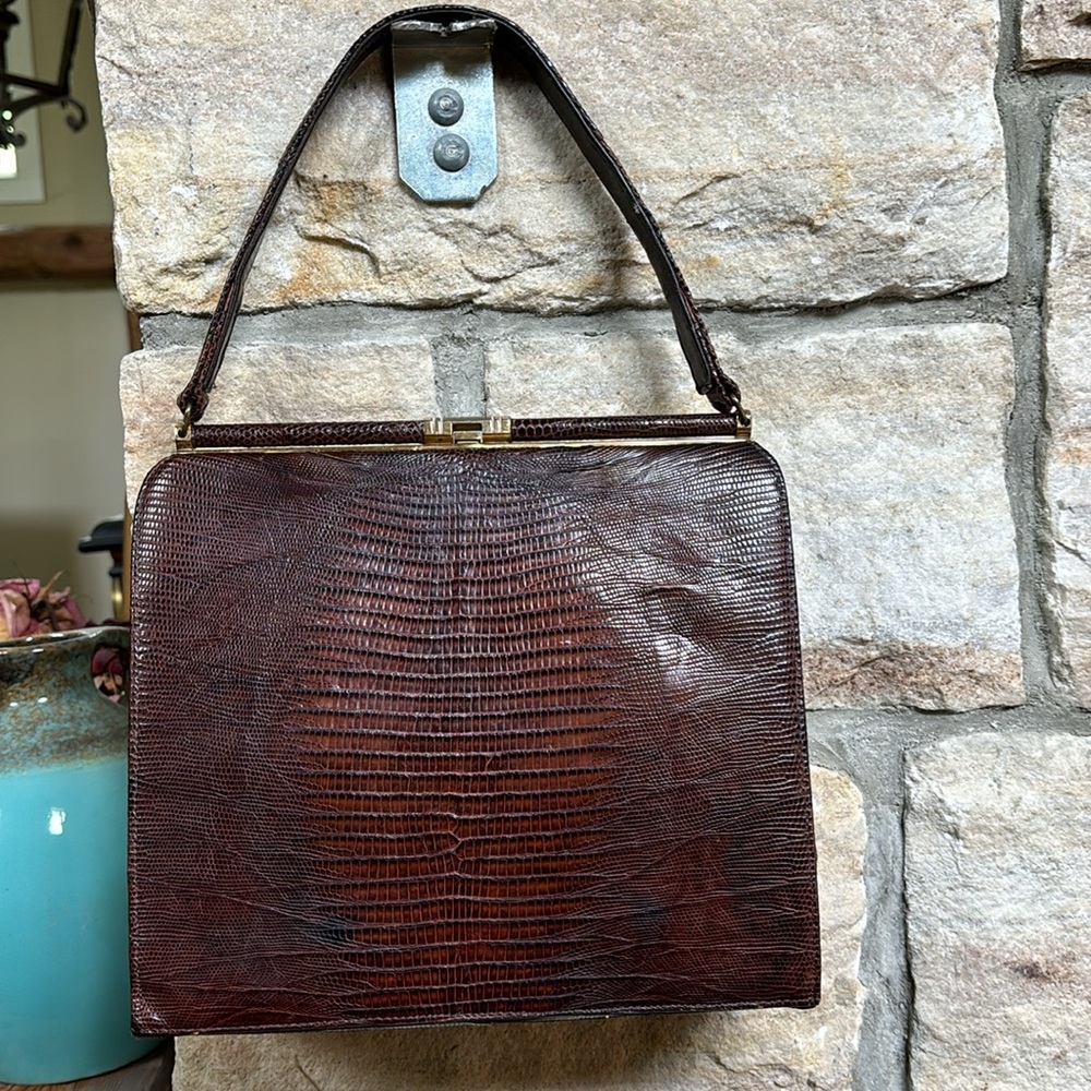 Vintage lizard bag - Picture 4 of 9